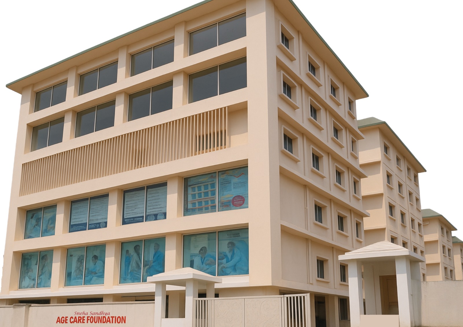 The exterior of the ACF Hospital building.