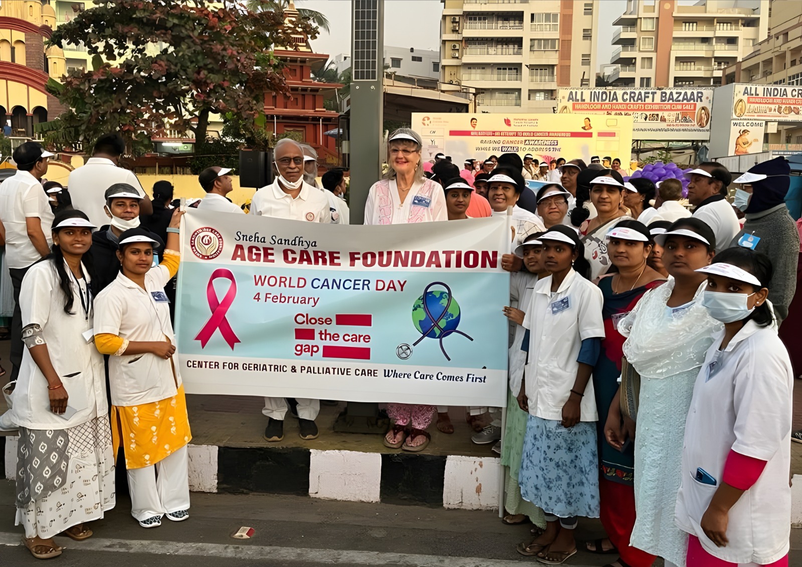 A group of people in a seminar about senior rights.